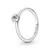 Pandora Sterling Silver Celestial Sparkling Star Solitaire Ring In Silver Tone