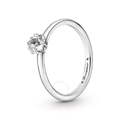 Pandora Sterling Silver Celestial Sparkling Star Solitaire Ring In Metallic