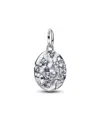 Pandora Sterling Silver Cherry Blossom Medallion Charms In Metallic
