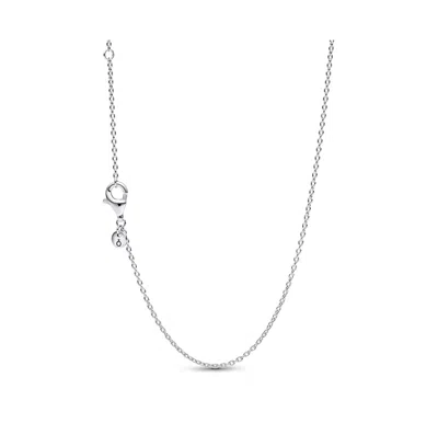 Pandora Sterling Silver Classic Cable Chain Necklace In Gray