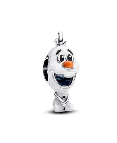 Pandora Sterling Silver Disney Frozen Olaf Charms In Metallic