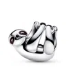 Pandora Sterling Silver Hanging Sloth Charm In Silver
