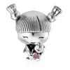 Pandora Sterling Silver Little Girl Charm In Gray