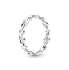 Pandora Sterling Silver Moments Knotted Hearts Ring In Silver