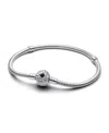 Pandora Sterling Silver North Star Clasp Snake Chain Bracelet In Sterling Silver