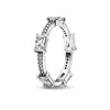 PANDORA STERLING SILVER RING WITH CLEAR CUBIC ZIRCONIA SIZE 6/52 IN SILVER