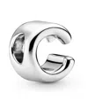 Pandora Sterling Silver Script Alphabet Dangle Charm In Silver - C