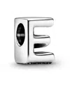 Pandora Sterling Silver Script Alphabet Dangle Charm In Silver - E
