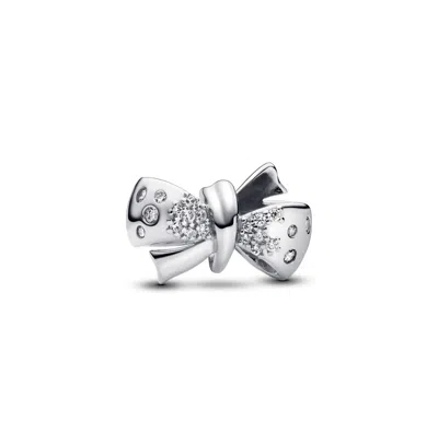 Pandora Sterling Silver Sparkling Bow Charms