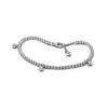 Pandora Sterling Silver Sparkling Drops Tennis Bracelet In Sterling Silver