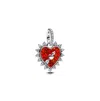 Pandora Sterling Silver Spinnable Arrow Heart Dangle Charms In Sterling Silver