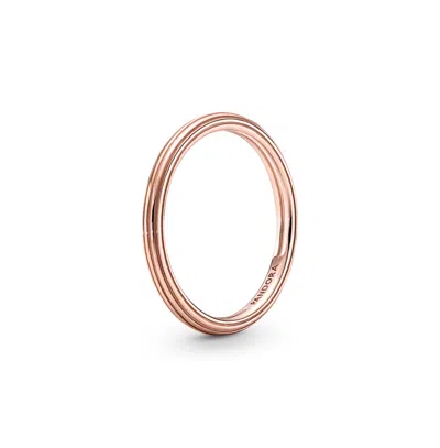Pandora Sterling Silver Stable Me Statement Ring In Rose Gold