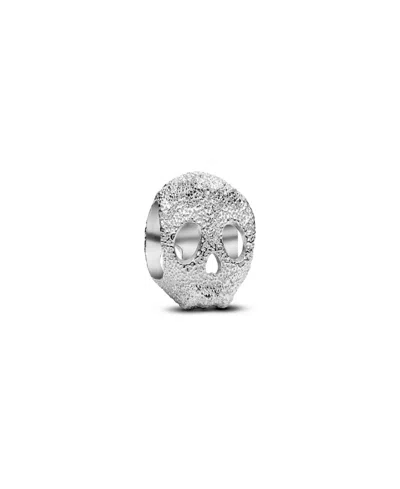 Pandora Sterling Silver Textured Skull Mini Charms