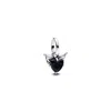 Pandora Sterling Silver Winged Heart Mini Dangle Charms In Sterling Silver