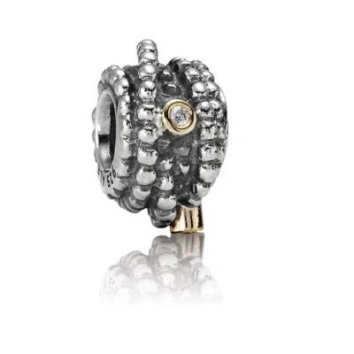 Pandora Sterling Silver With 14k Gold Entangled Beauty Bead With Diamonds - 790277d In Black