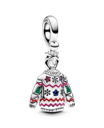 Pandora Sterling Sliver Christmas Sweater Dangle Charm In Sterling Silver