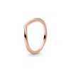 Pandora 14k Rose Gold-plated Timeless Polished Wishbone Ring In Rose Gold