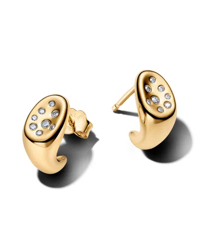 Pandora Stone-set Stud Earrings In Pink