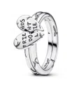 Pandora Stranger Things Friends Don't Lie Splitable Ring In Sterling Silver