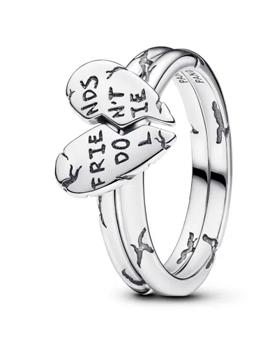 Pandora Stranger Things Friends Don't Lie Splitable Ring In Sterling Silver