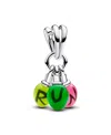 Pandora Stranger Things Glow-in-the-dark Run Dangle Charm In Sterling Silver