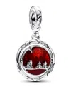 Pandora Stranger Things Glow-in-the-dark Upside Down Dangle Charm In Two Tone