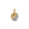 Pandora Sun And Moon Two Tone Medallion Charms In Gold
