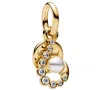 Pandora Sunrise Medallion Charms In Gold