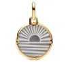 Pandora Sunrise Medallion Charms In Gray