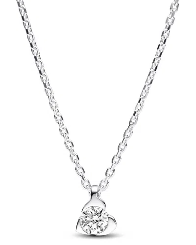 Pandora Talisman Silver 0.25 Ct. Tw. Lab-grown Diamond Necklace