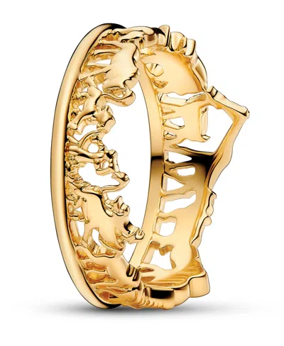 Pandora The Lion King Ring In 14k Gold-plated