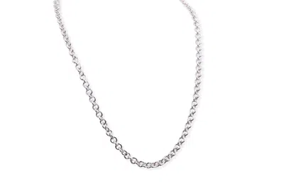 Pandora Thick Cable Chain Necklace In Metallic