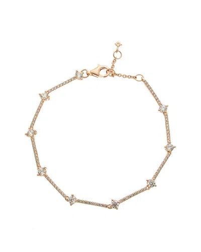 Pandora Timeless 14k Rose Gold Plated Cz Bracelet