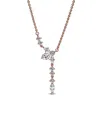 Pandora Timeless 14k Rose Gold Plated Cz Necklace/pendant