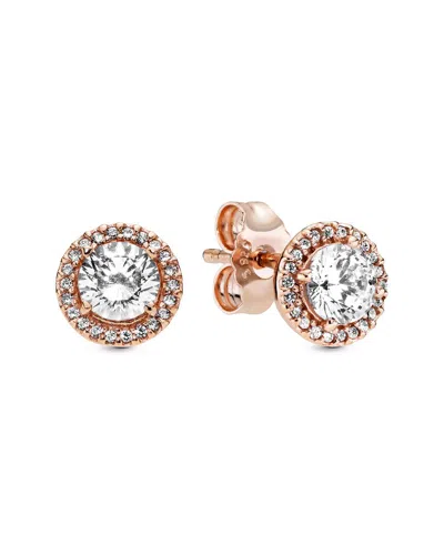 Pandora Timeless 14k Rose Gold Plated Cz Studs