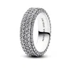 Pandora Timeless Pave Triple-row Ring In Metallic