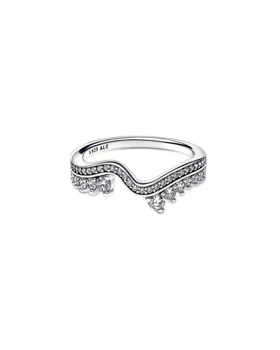 Pandora Timeless Silver Cz Ring In Metallic