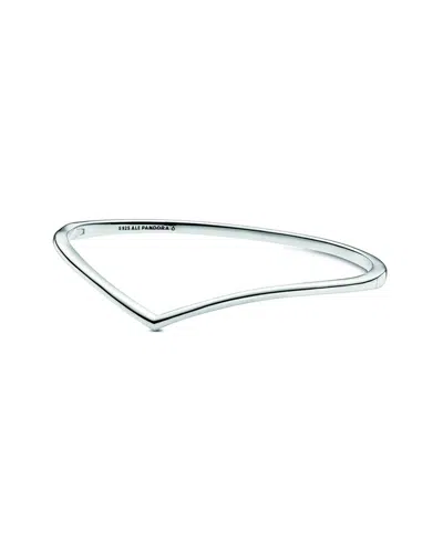 Pandora Timeless Silver Wishbone Bangle