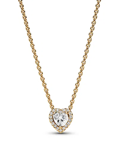 PANDORA TIMELESS SPARKLING CUBIC ZIRCONIA HEART COLLIER NECKLACE