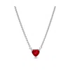 Pandora Timeless Sterling Silver Sparkling Heart Halo Cubic Zirconia Pendant Collier Necklace In Silver