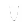 Pandora Treated Freshwater Cultured Pearl Station Chain Necklace In Metallic