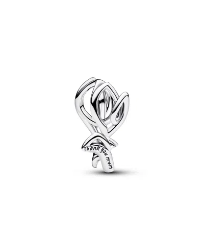 Pandora Tulip Openwork Charm In Silver