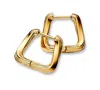 Pandora Twisted Triangle Small Hoop Earrings In Gold