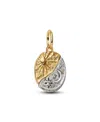 Pandora Two Tone Boo Glow-in-the-dark Charms In Gold