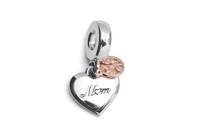 Pandora Two-tone Family Tree & Heart Dangle Charm In Multi