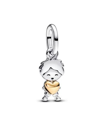 Pandora Two-tone Happy Boy Dangle Charm