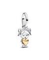 Pandora Two-tone Happy Girl Dangle Charm In Two Tone