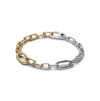 Pandora Two Tone Link Chain Bracelet In Two Tone