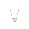 Pandora White Rose In Bloom Collier Necklace In Metallic