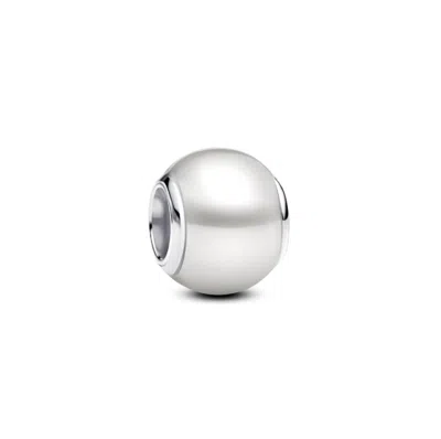 Pandora Women's Artificial Pearl Charm In White In Metallic